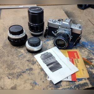 Minolta SRT101 35mm SLR Film Camera with interchangeable lenses